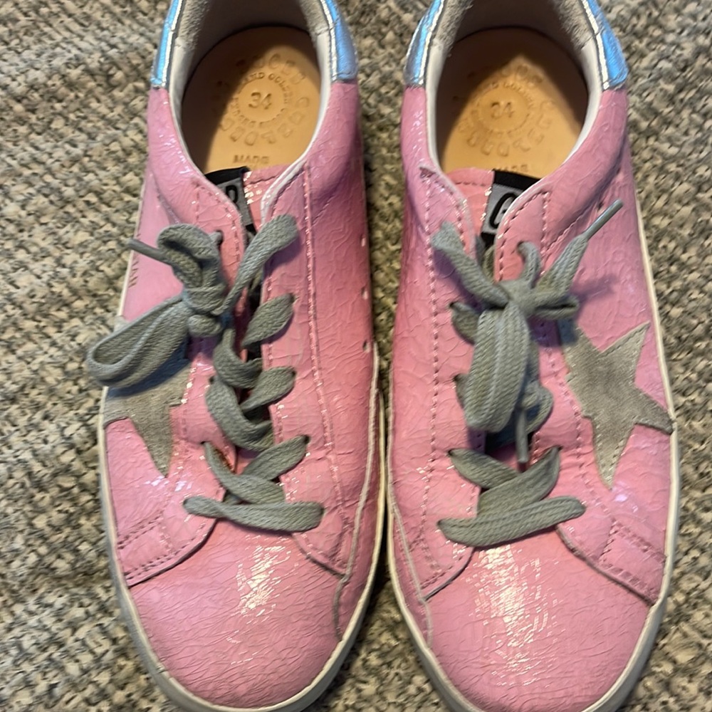Girls gold goose sneakers